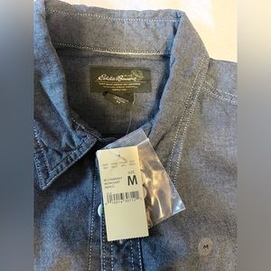 Eddie Bauer medium chambray shirt NWT